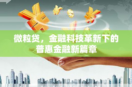杭锦后旗微粒贷，金融科技革新下的普惠金融新篇章