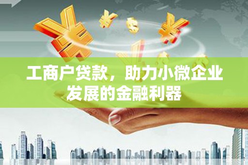 杭锦后旗工商户贷款，助力小微企业发展的金融利器