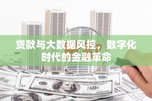 杭锦后旗贷款与大数据风控，数字化时代的金融革命