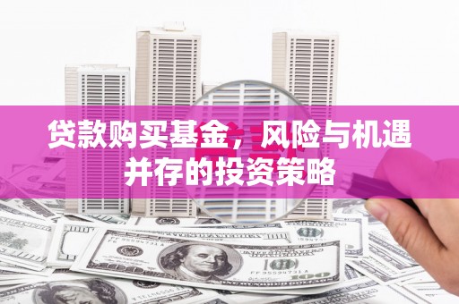 杭锦后旗贷款购买基金，风险与机遇并存的投资策略