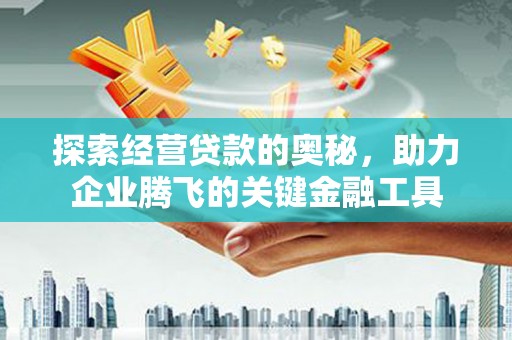 杭锦后旗探索经营贷款的奥秘，助力企业腾飞的关键金融工具