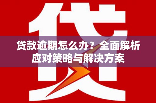 杭锦后旗贷款逾期怎么办？全面解析应对策略与解决方案