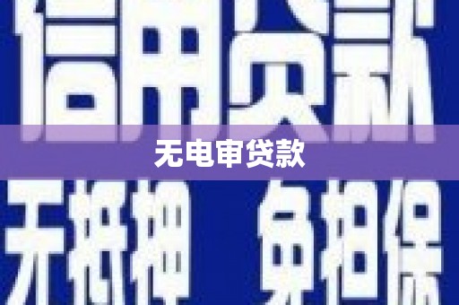 杭锦后旗无电审贷款