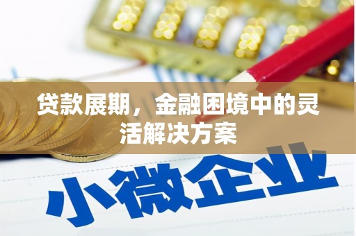 杭锦后旗贷款展期，金融困境中的灵活解决方案