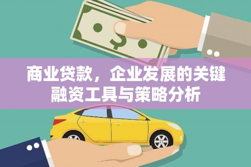 杭锦后旗商业贷款，企业发展的关键融资工具与策略分析