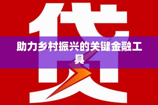 杭锦后旗助力乡村振兴的关键金融工具