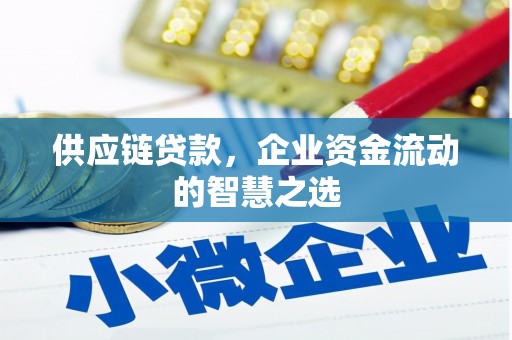 杭锦后旗供应链贷款，企业资金流动的智慧之选