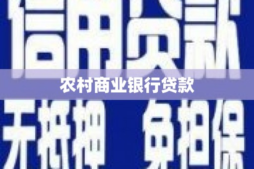 杭锦后旗农村商业银行贷款
