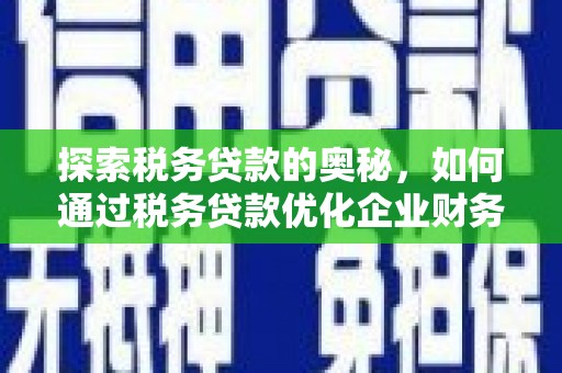 杭锦后旗探索税务贷款的奥秘，如何通过税务贷款优化企业财务