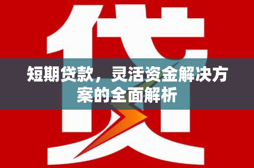 杭锦后旗短期贷款，灵活资金解决方案的全面解析
