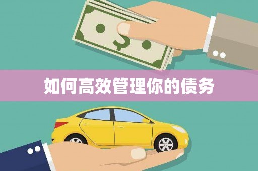 杭锦后旗如何高效管理你的债务