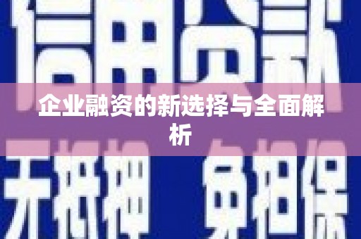 杭锦后旗企业融资的新选择与全面解析