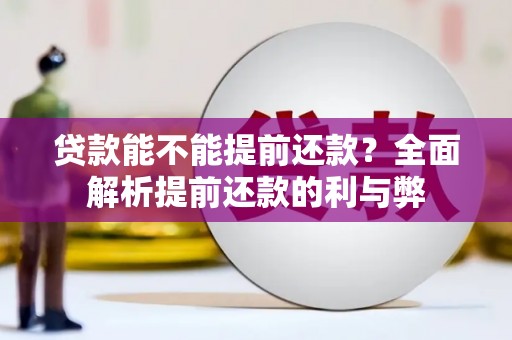 杭锦后旗贷款能不能提前还款？全面解析提前还款的利与弊
